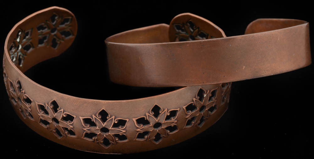 Copper Cuff and Bangle Bracelets