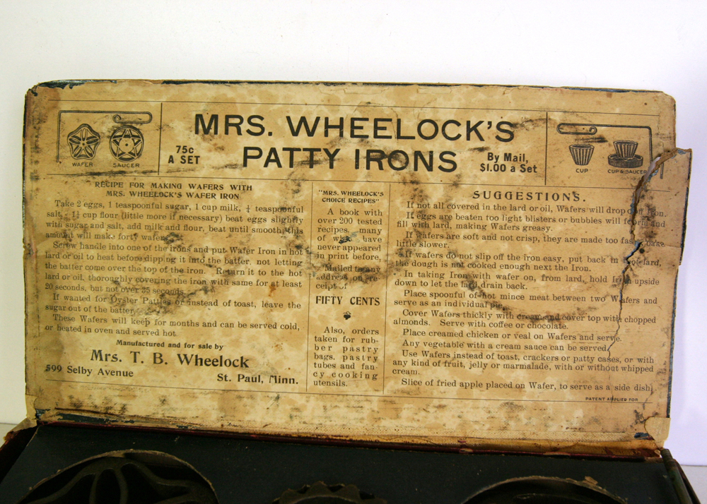 Vintage Mrs. Wheelock's Patty Irons