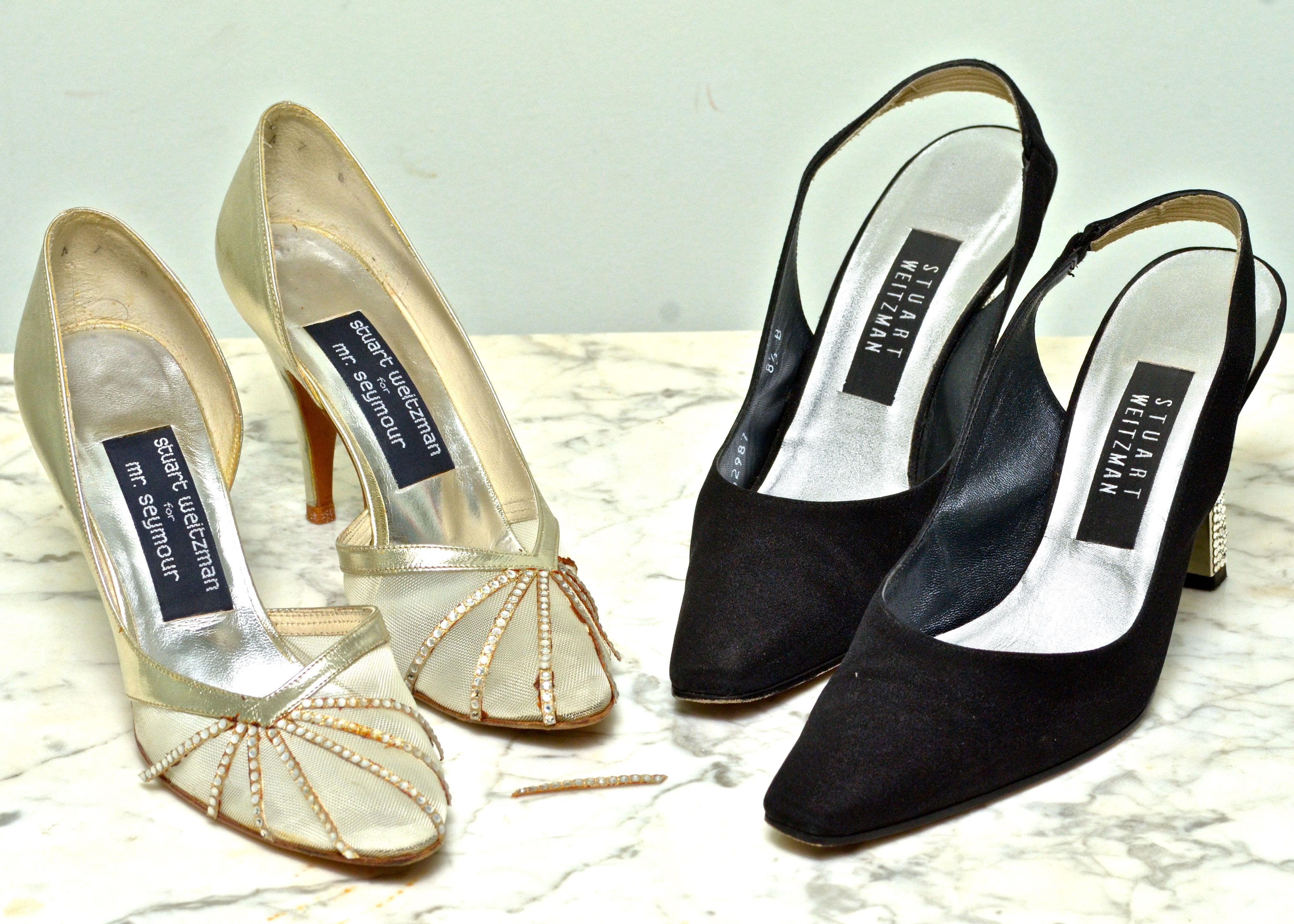 Collection of Vintage Rhinestone Stuart Weitzman Heels