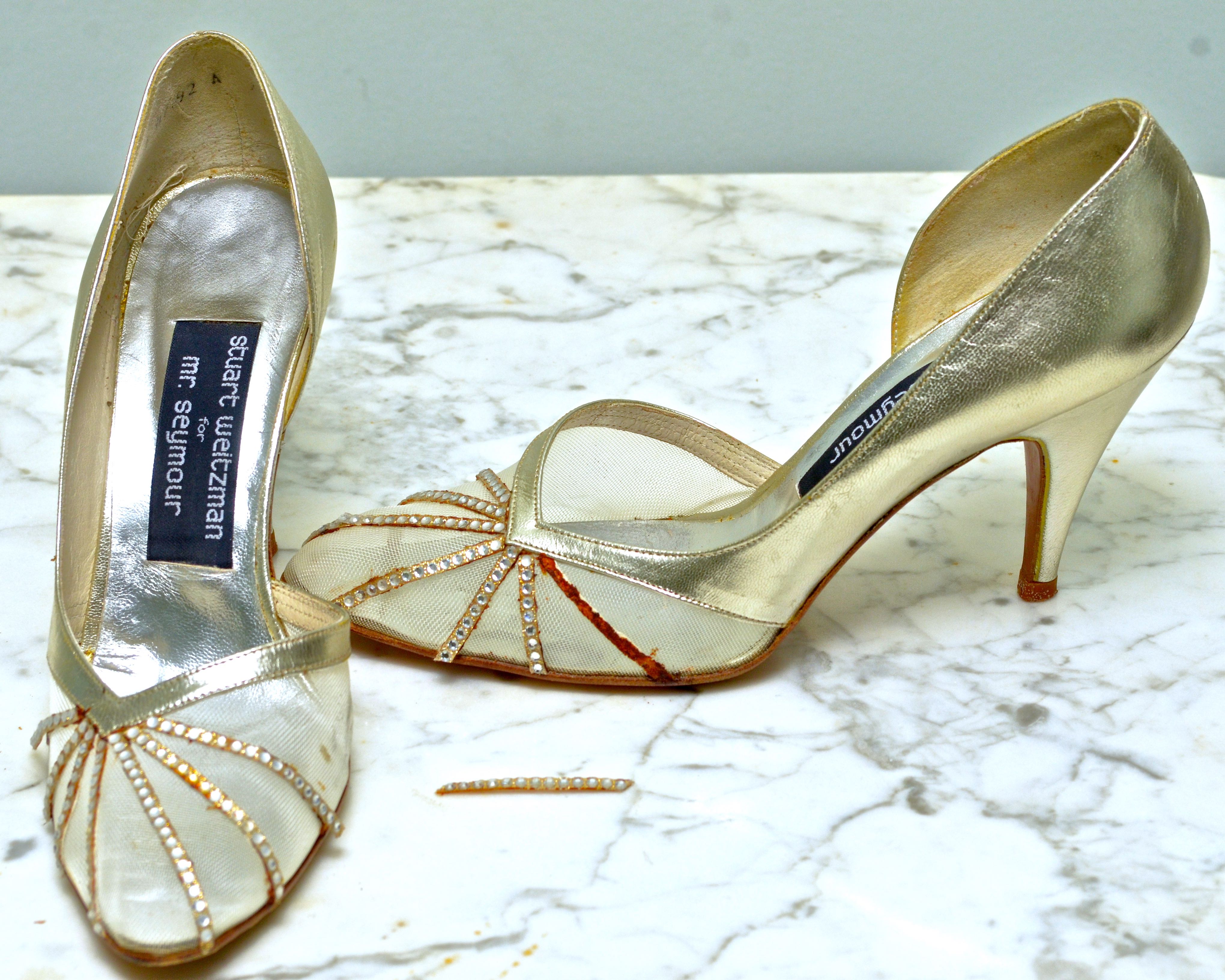 Collection of Vintage Rhinestone Stuart Weitzman Heels