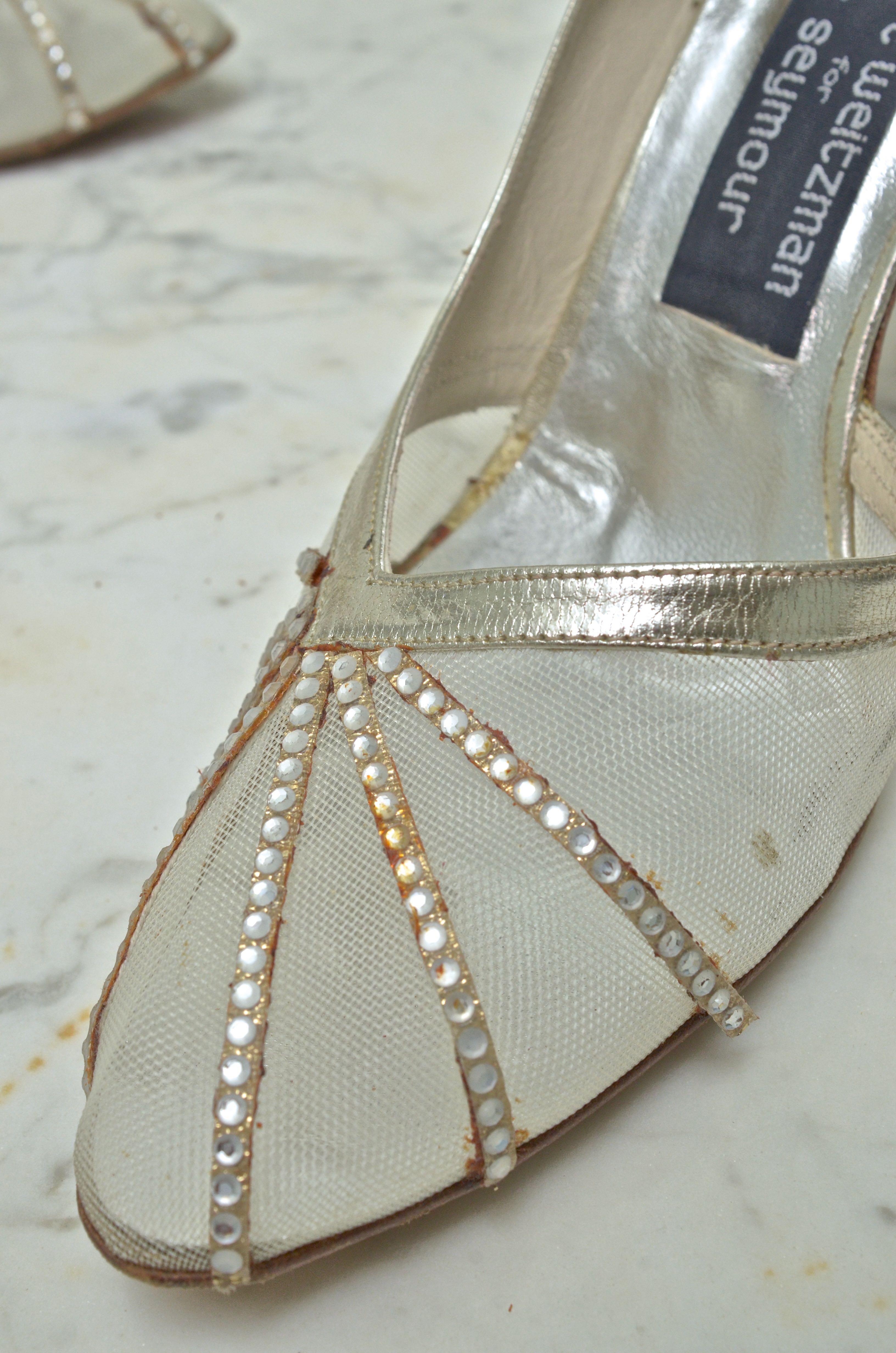 Collection of Vintage Rhinestone Stuart Weitzman Heels