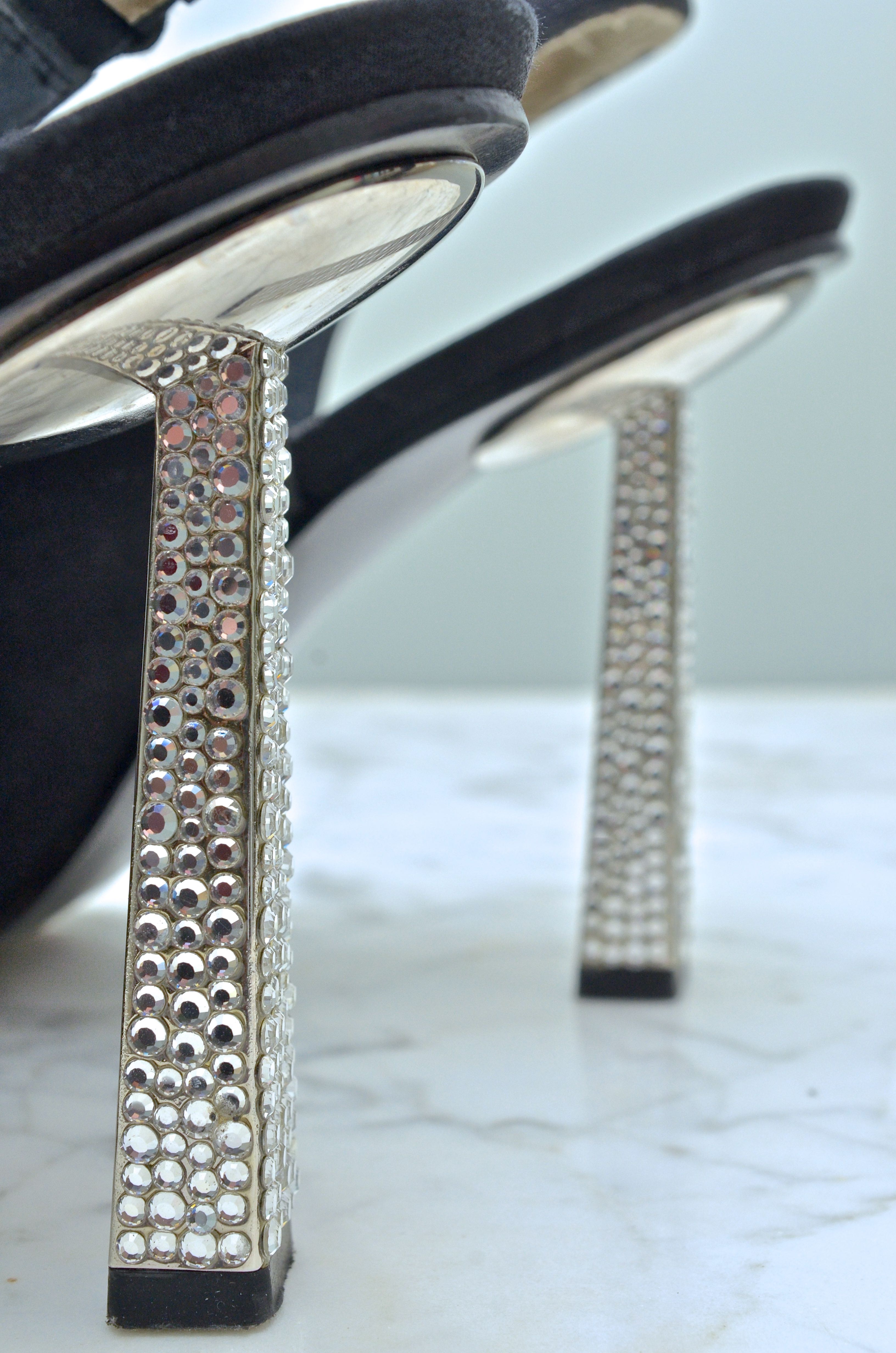 Collection of Vintage Rhinestone Stuart Weitzman Heels