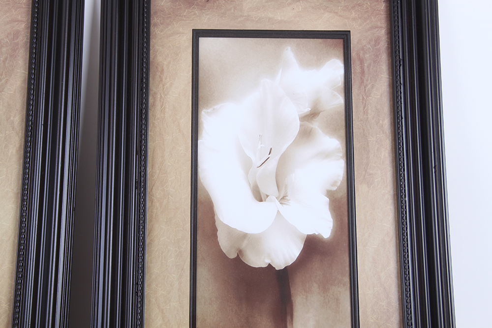 Trio of Christine Zalewski Floral Offset Lithographs