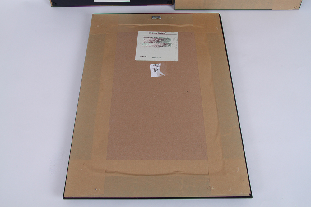 Trio of Christine Zalewski Floral Offset Lithographs