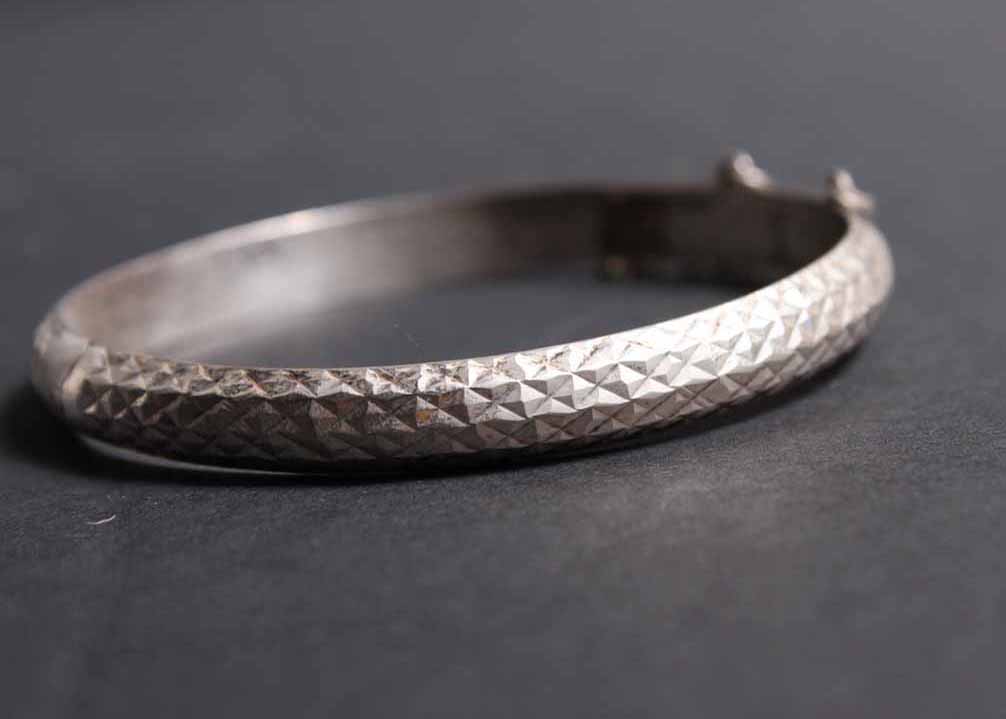 Pair of Vintage Sterling Silver Bangle Bracelets