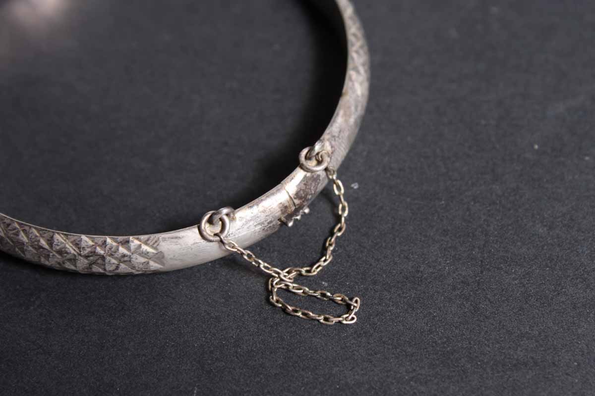 Pair of Vintage Sterling Silver Bangle Bracelets