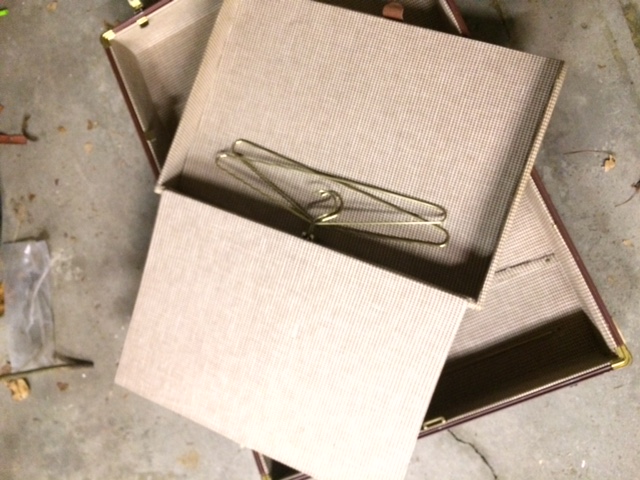 Pair of 1940s Samsonite Luggage Pieces