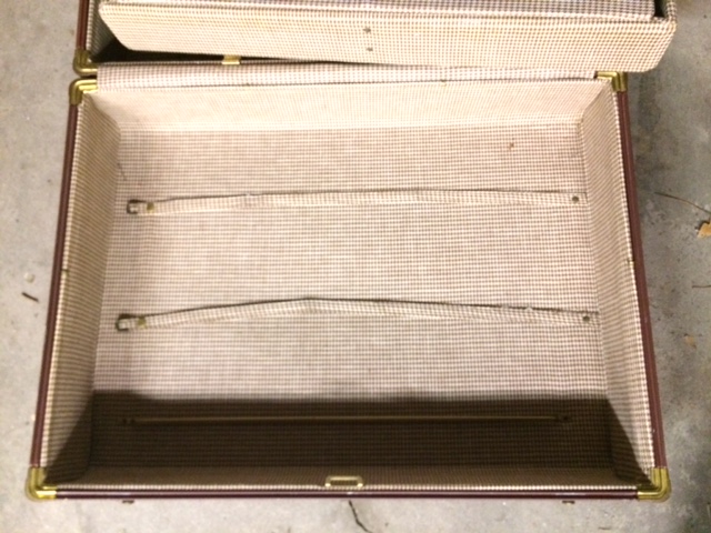 Pair of 1940s Samsonite Luggage Pieces