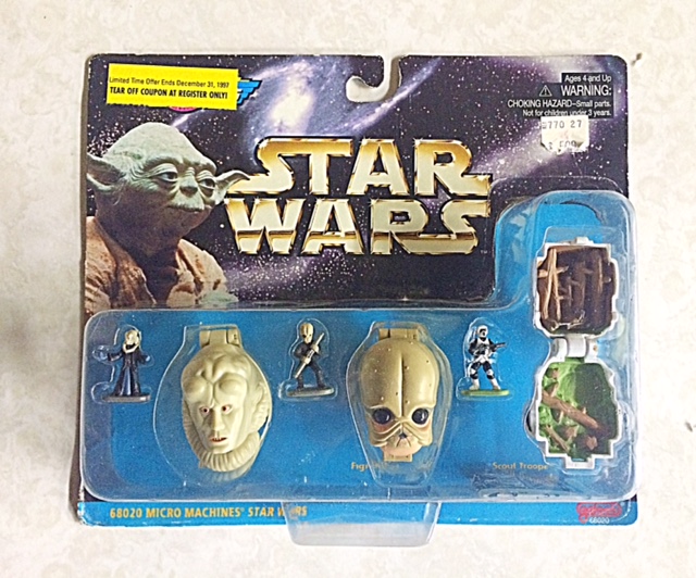 Set of Four 1996 Galoob Micro Machines "Star Wars" Collectables