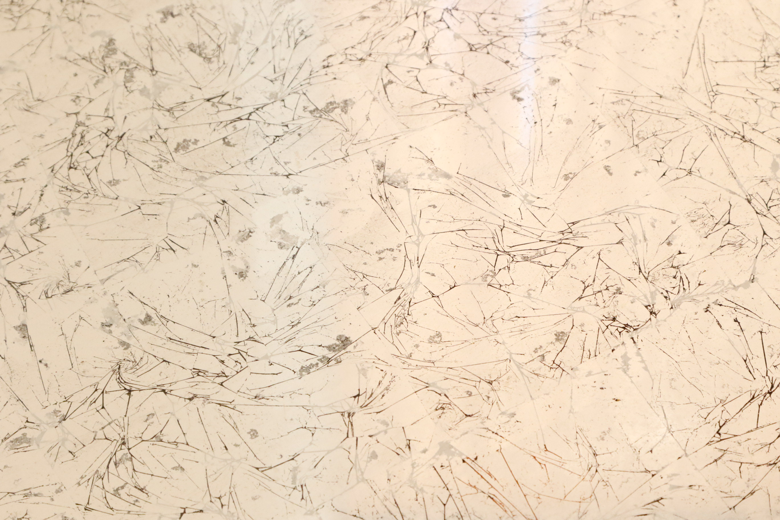 Coffee Table by Baker With Gilted Glass Inlay