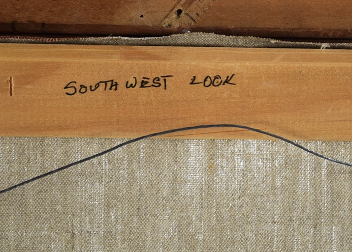 Will Wolter Oil Painting on Canvas, "Southwest Look Out Window"