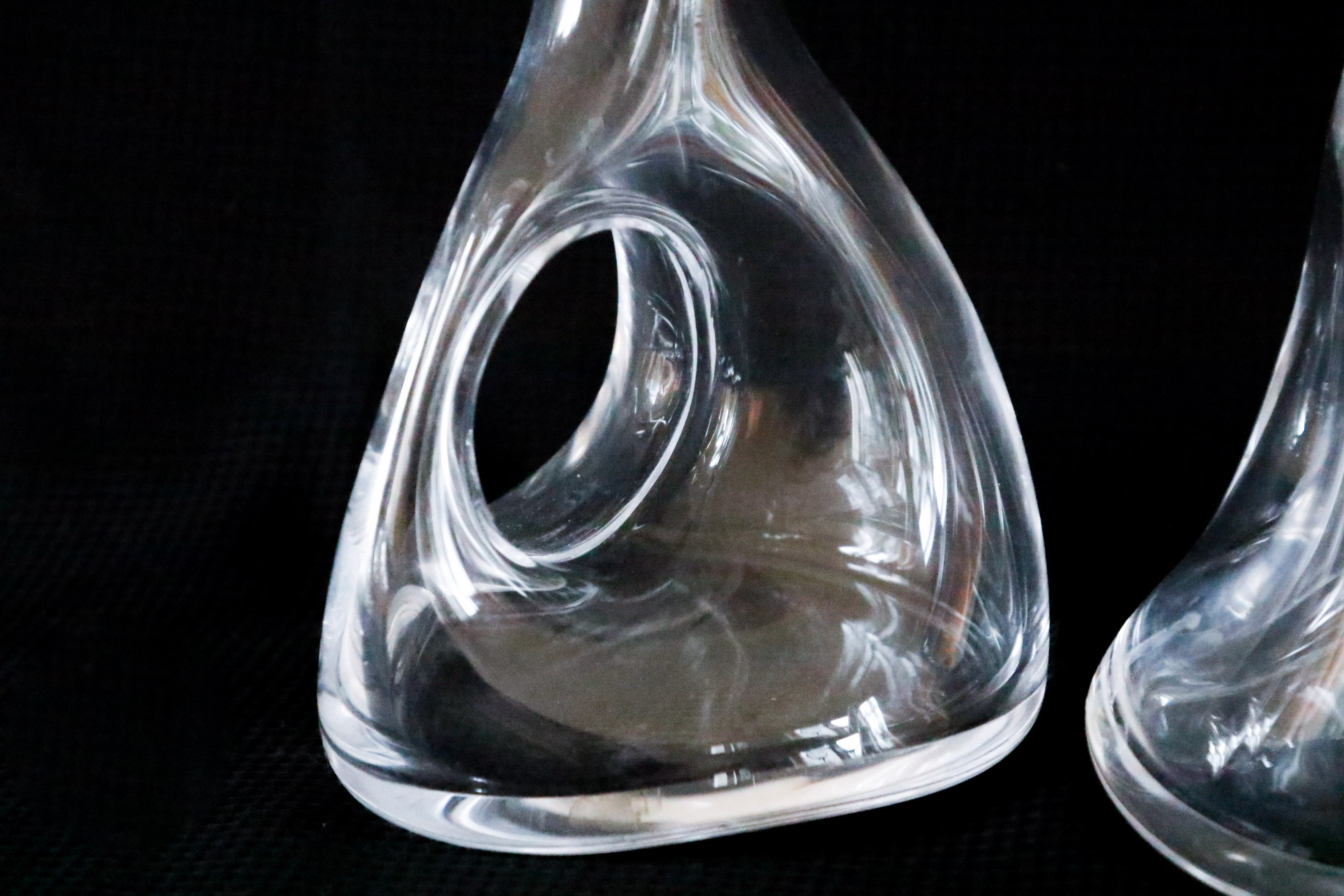 Duo of Carafes with Flute Glasses