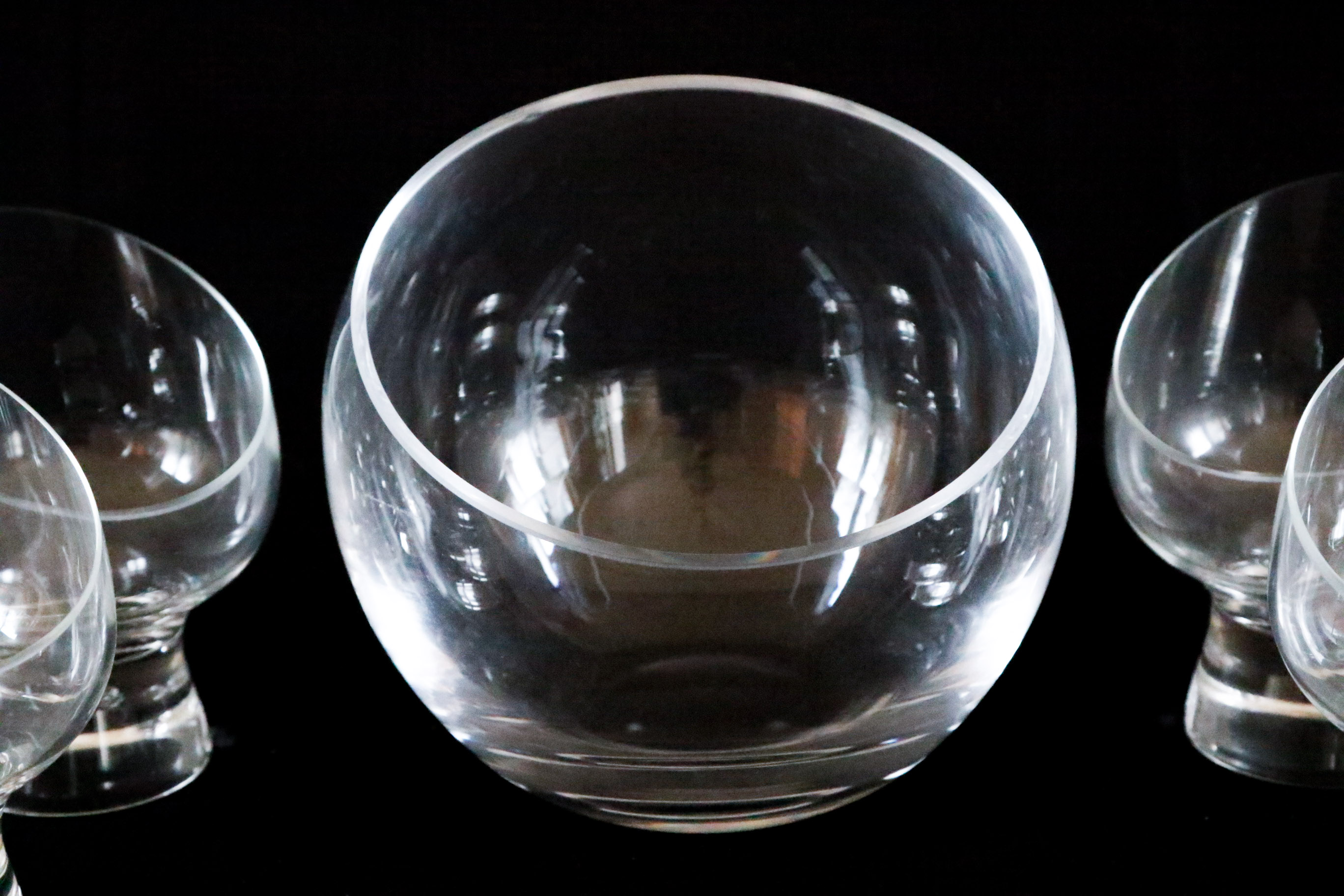 Mod Glasses With Matching Serving Bowl