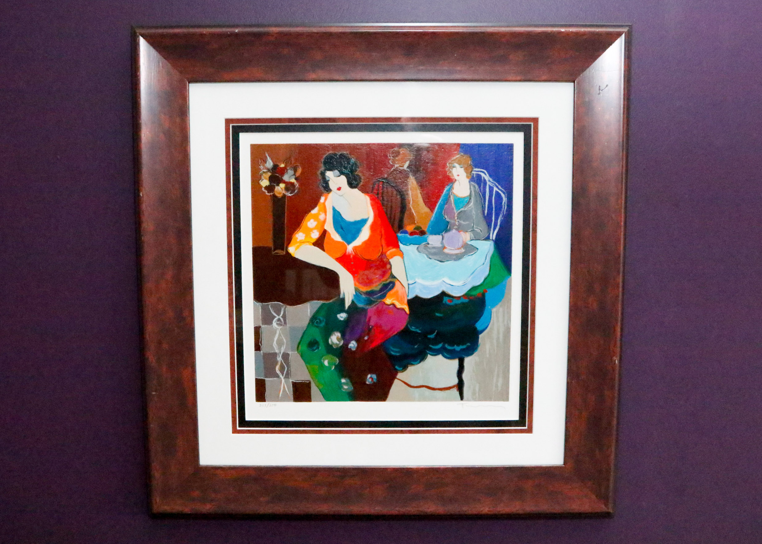 "Lucinda" Signed and Numbered Serigraph by Itzchak Tarkay