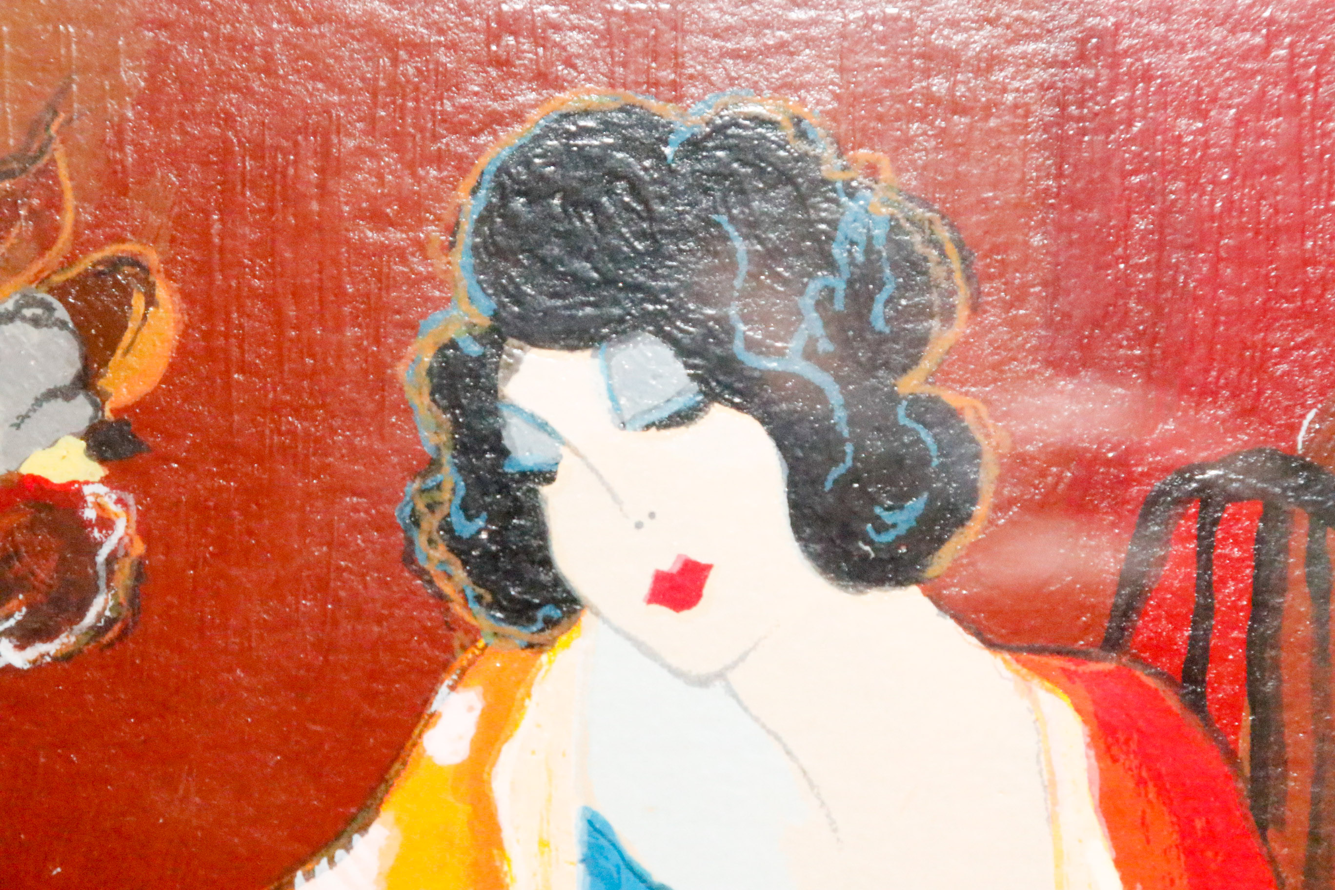 "Lucinda" Signed and Numbered Serigraph by Itzchak Tarkay