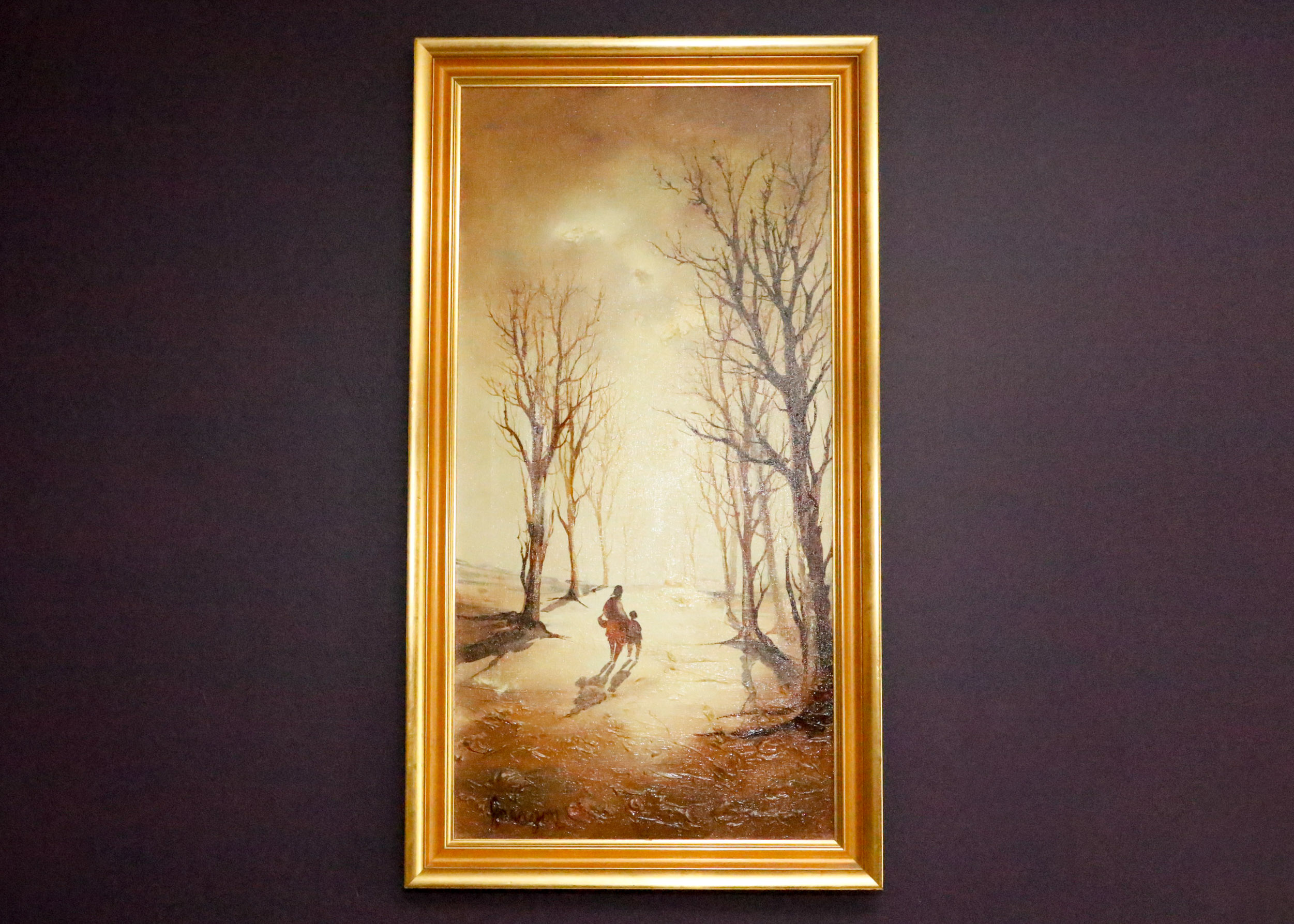 Jorge Aguilar-Agon Original Oil Painting of Woman and Child