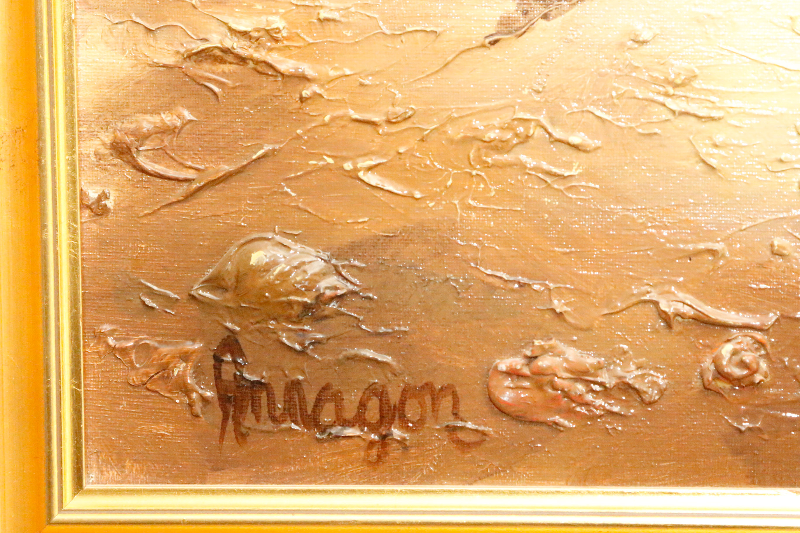 Jorge Aguilar-Agon Original Oil Painting of Woman and Child