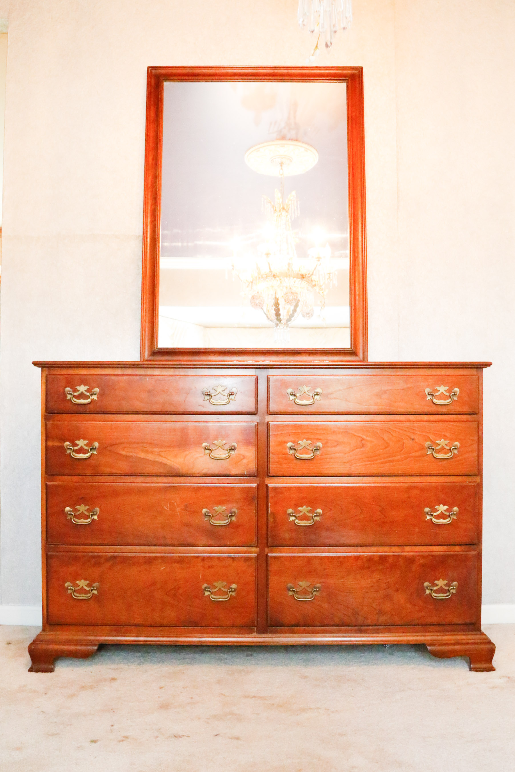 Stickley Cherry Valley Dresser With Mirror