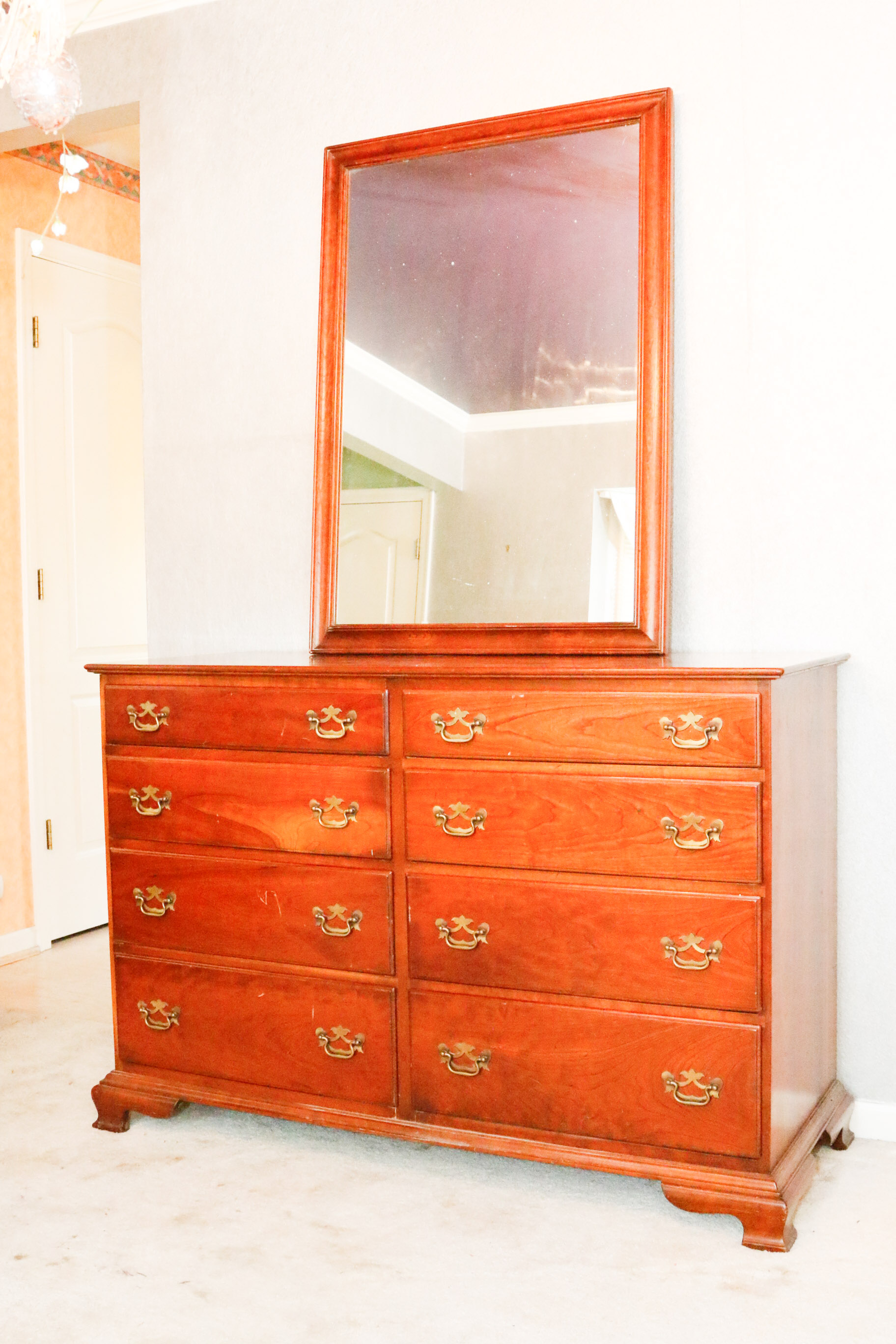 Stickley Cherry Valley Dresser With Mirror
