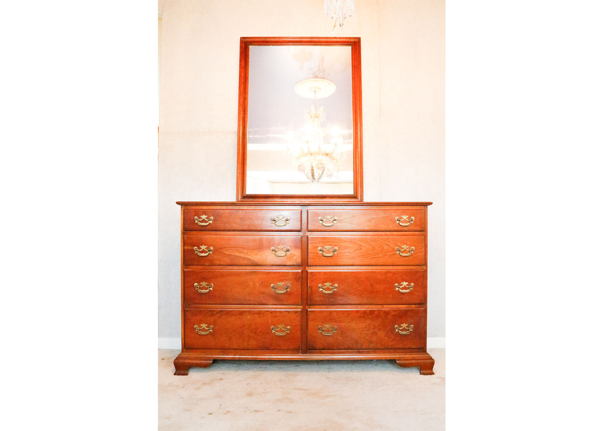 Stickley Cherry Valley Dresser With Mirror