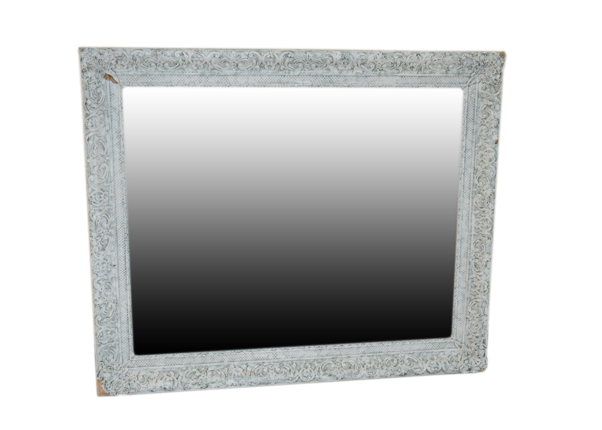 Distressed Beveled Edge Mirror