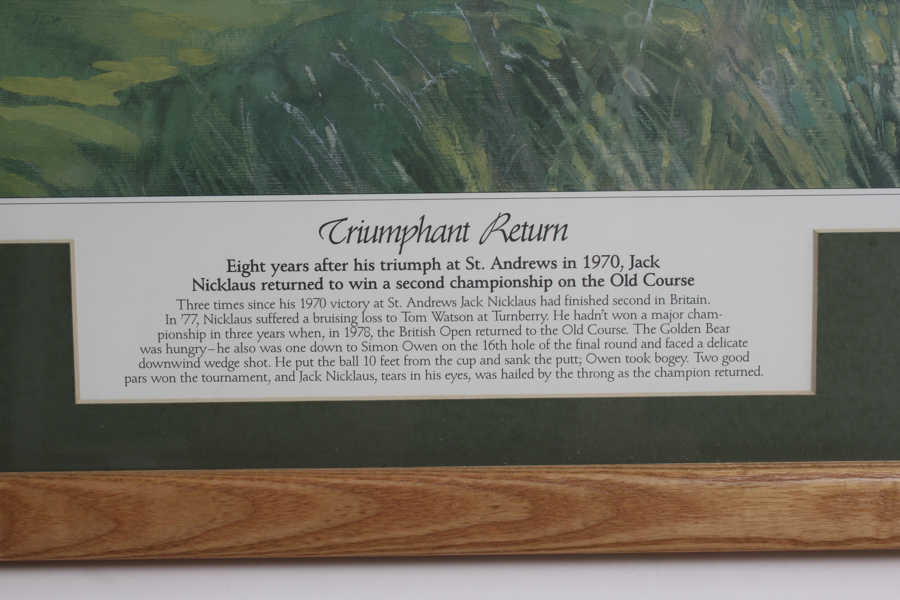 Pair of Commemorative British Open Golf Prints