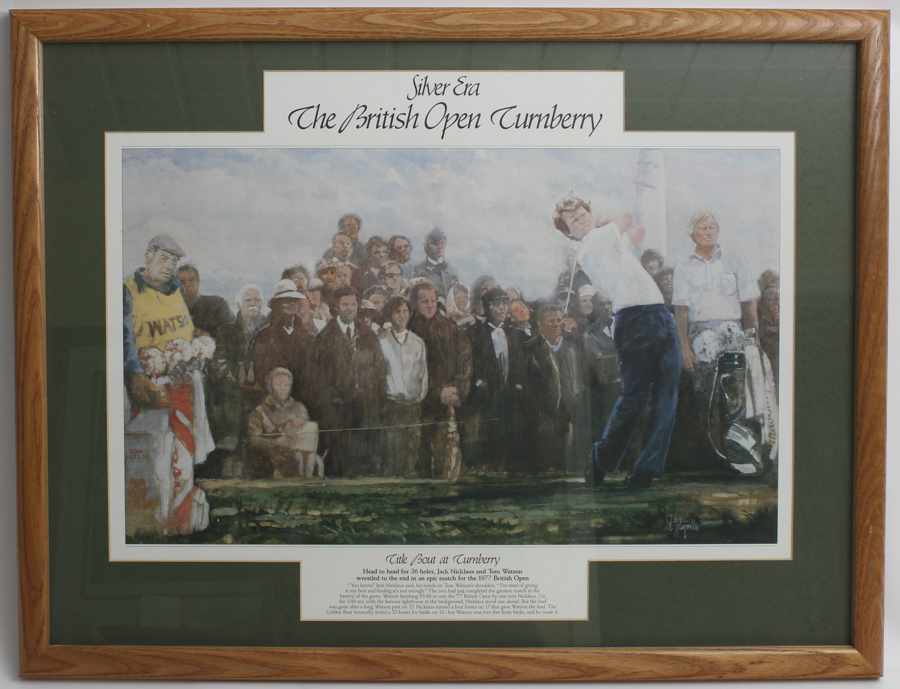 Pair of Commemorative British Open Golf Prints
