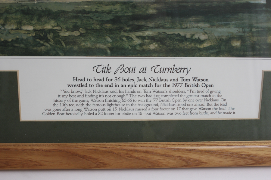 Pair of Commemorative British Open Golf Prints