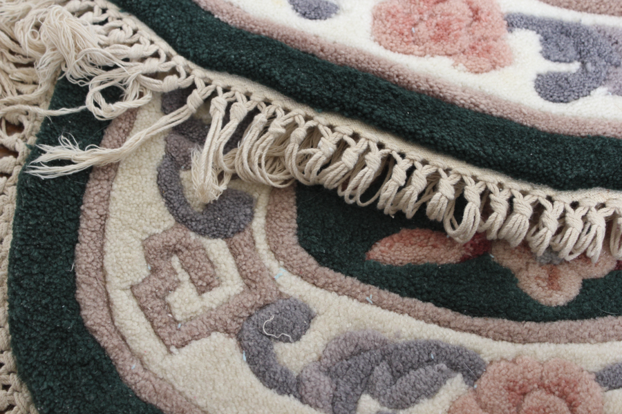 Pair of Acrylic Oval Rugs