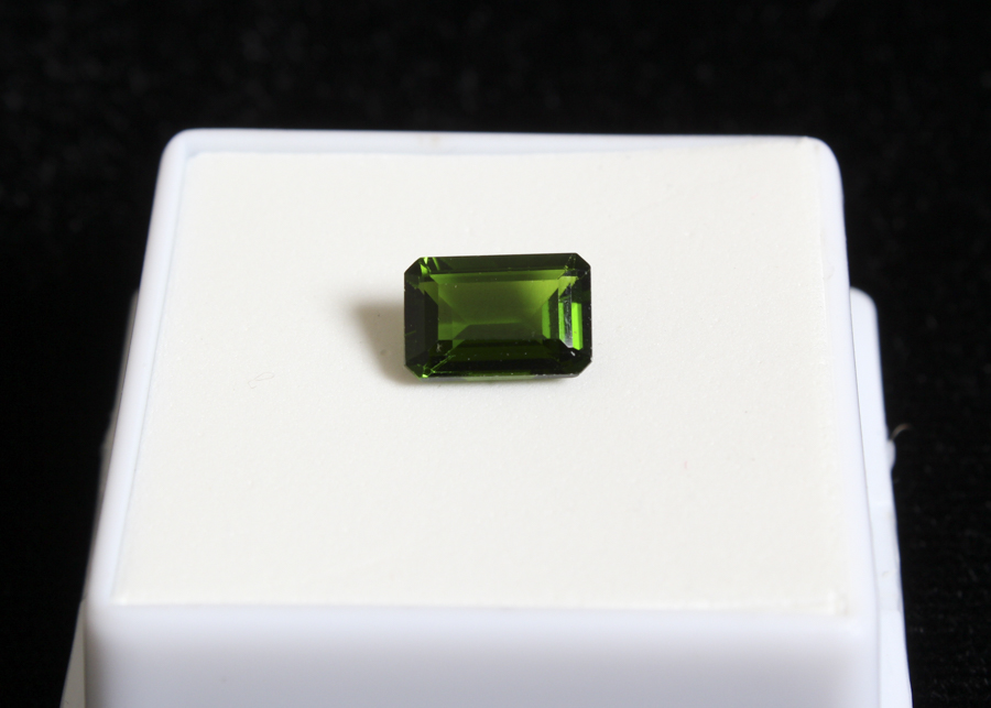 Emerald Cut Diopside Stone