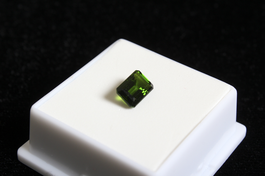 Emerald Cut Diopside Stone