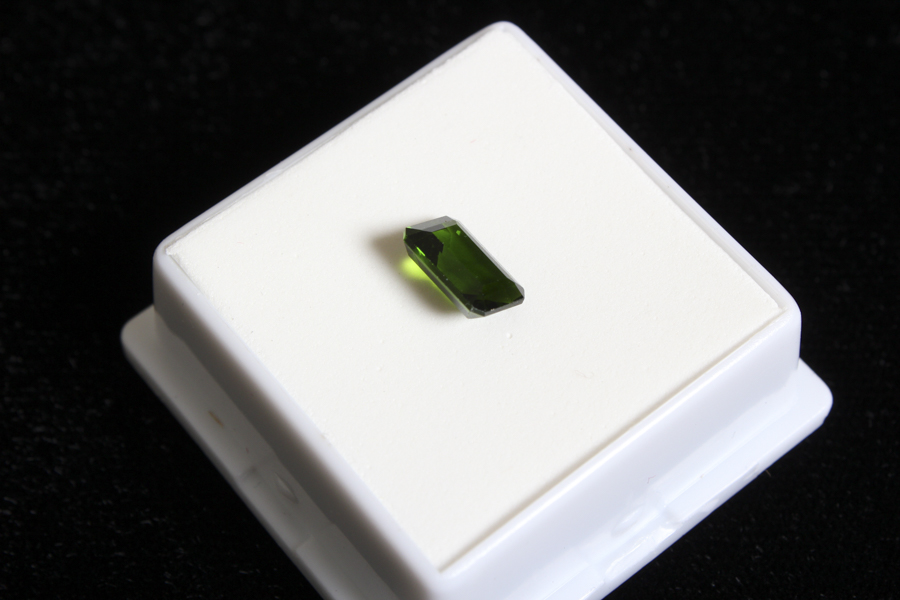 Emerald Cut Diopside Stone