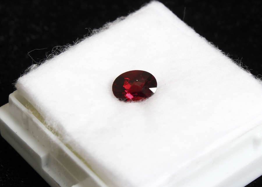 Red Oval Cut Garnet Stone