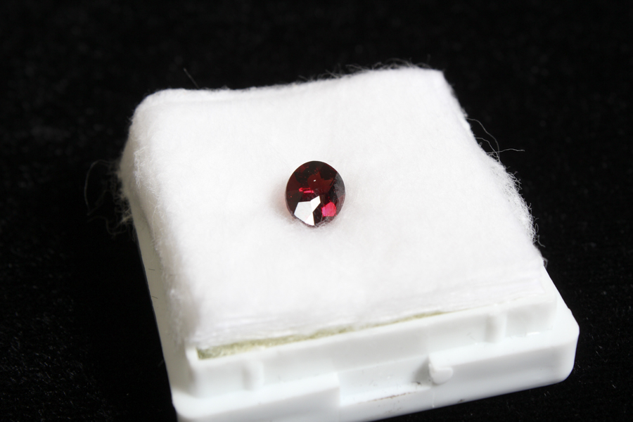 Red Oval Cut Garnet Stone