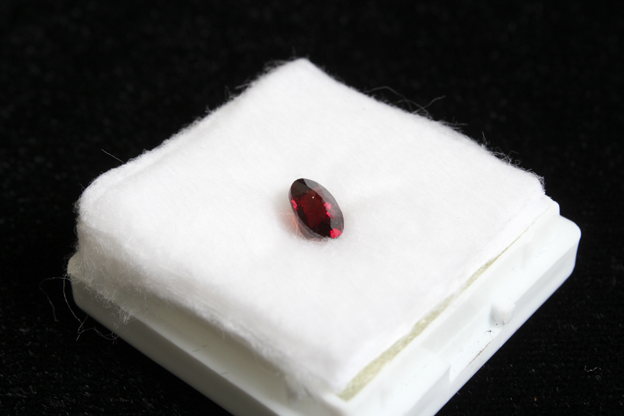 Red Oval Cut Garnet Stone