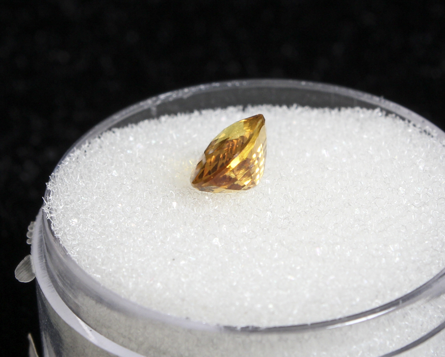 Oval Cut Golden Sapphire Stone