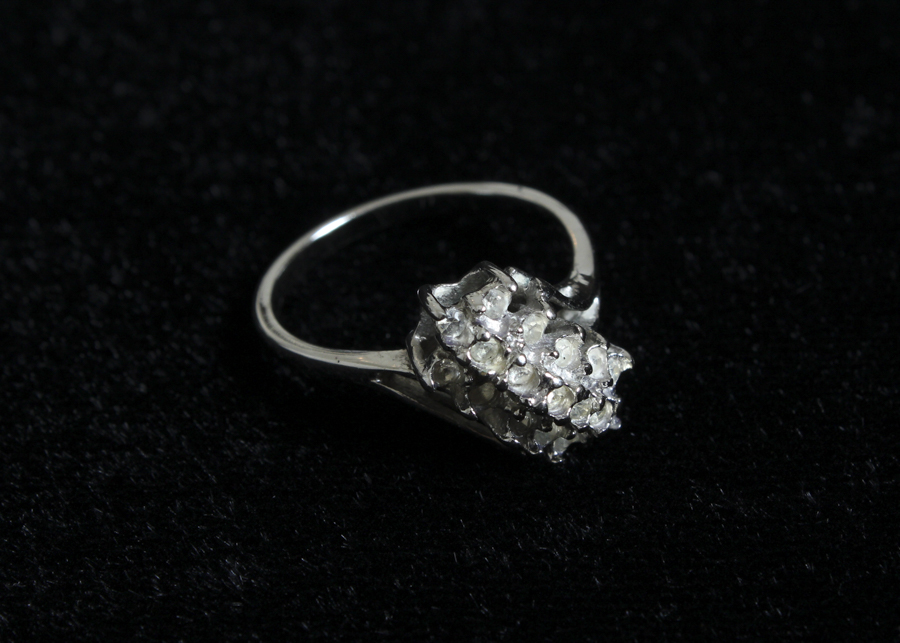 Cubic Zirconia Silver-Tone Ring