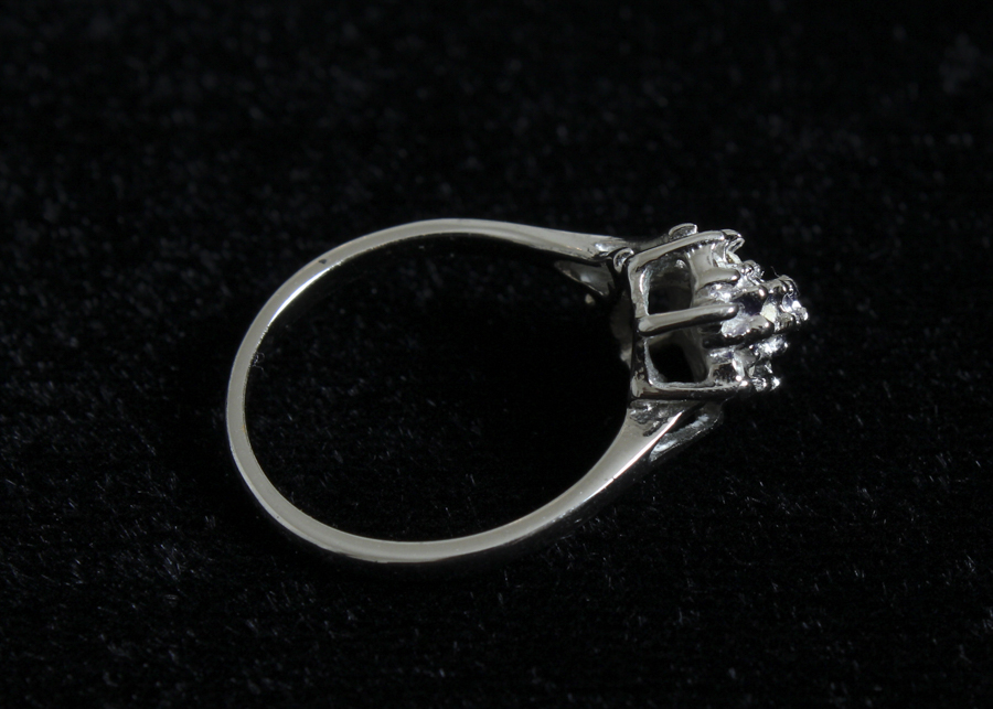 Cubic Zirconia Silver-Tone Ring