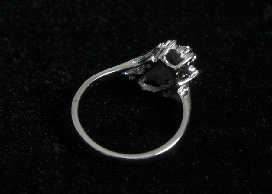 Cubic Zirconia Silver-Tone Ring