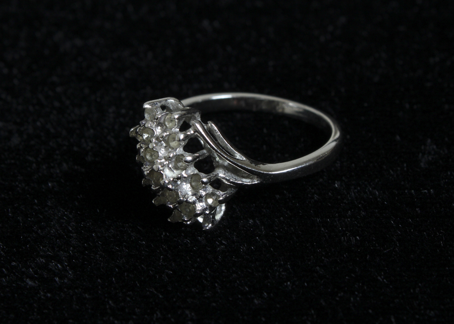 Cubic Zirconia Silver-Tone Ring