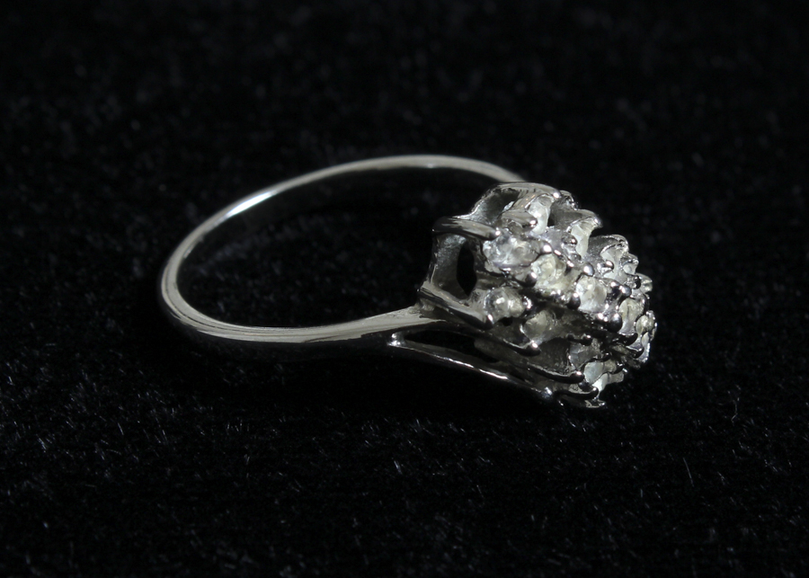 Cubic Zirconia Silver-Tone Ring