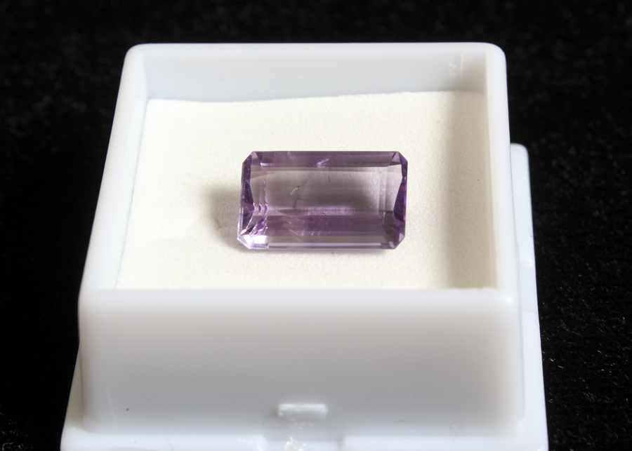 Emerald Cut Amethyst Stone