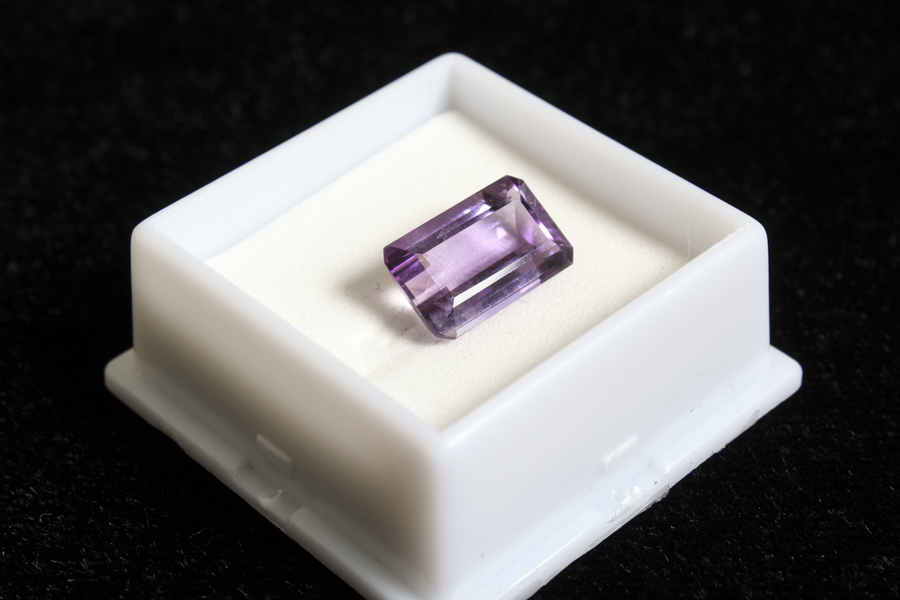 Emerald Cut Amethyst Stone