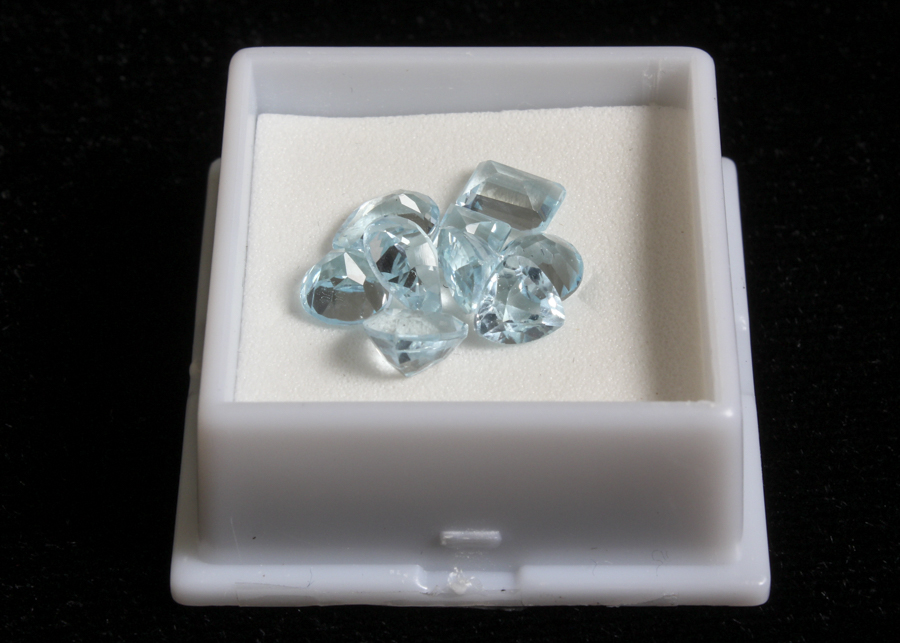 Grouping of Nine Topaz Stones