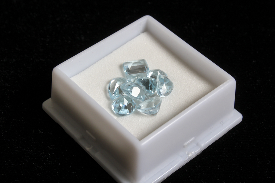Grouping of Nine Topaz Stones