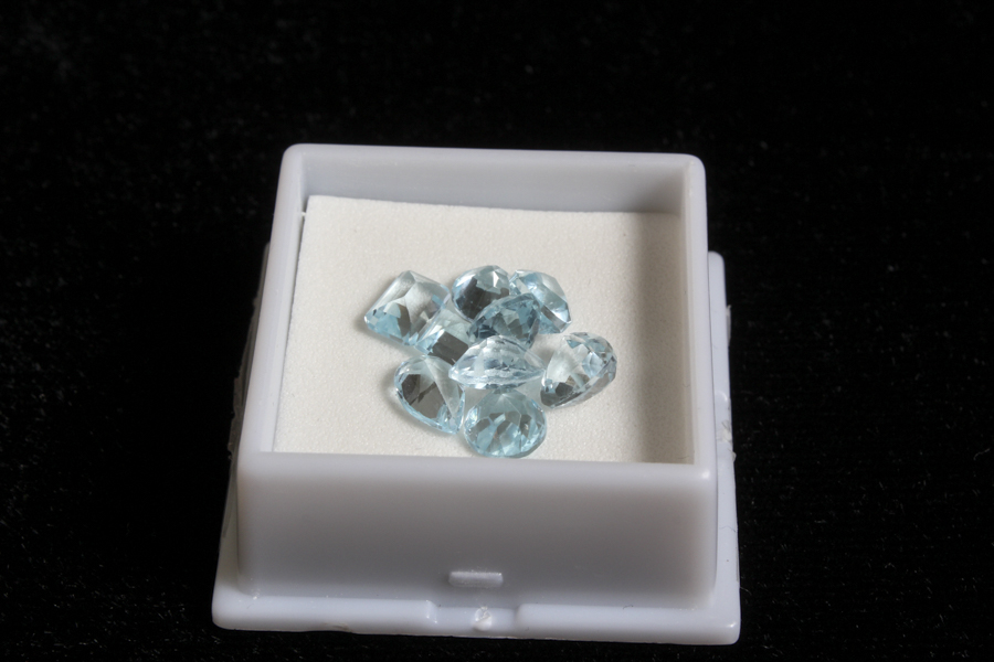 Grouping of Nine Topaz Stones