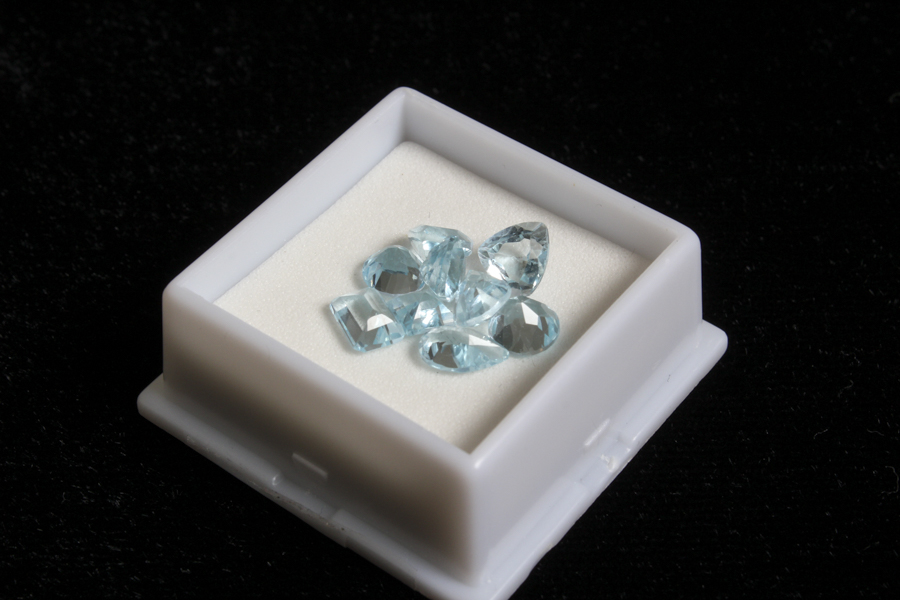 Grouping of Nine Topaz Stones