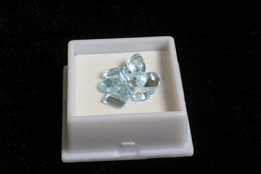 Grouping of Nine Topaz Stones