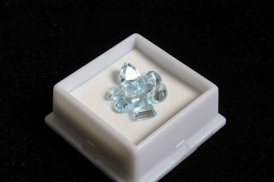 Grouping of Nine Topaz Stones