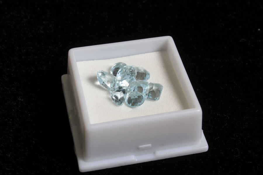 Grouping of Nine Topaz Stones
